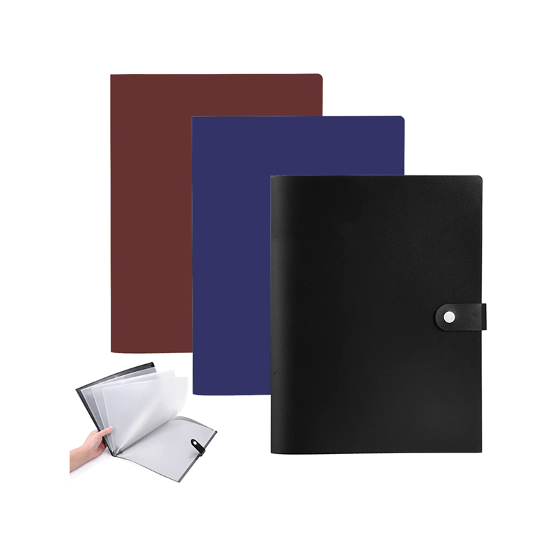 Buckle Strap 10 Pocket Folder