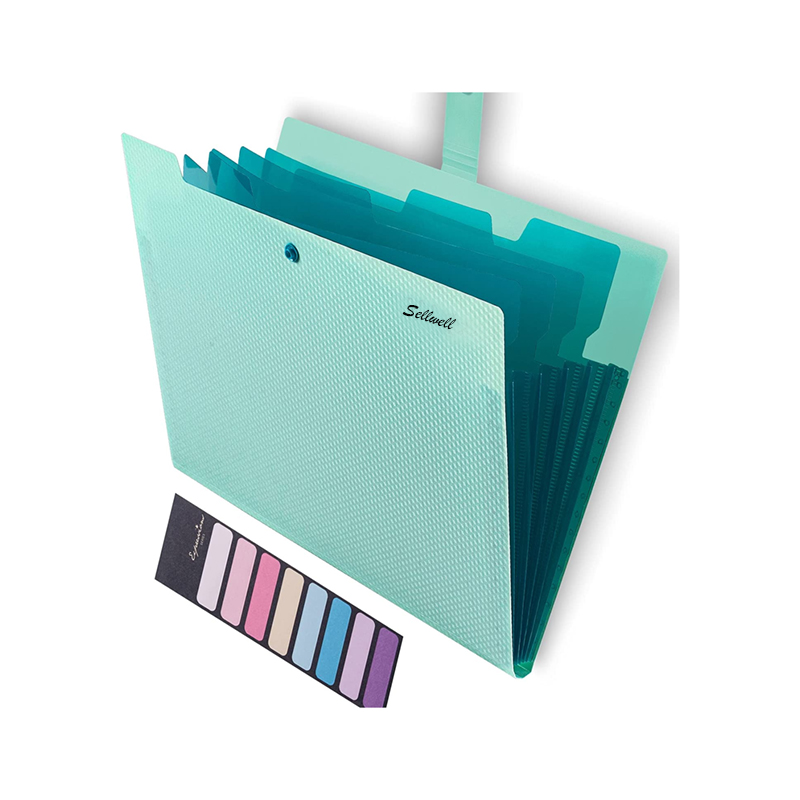 Buckle Strap 5 Pocket Folder