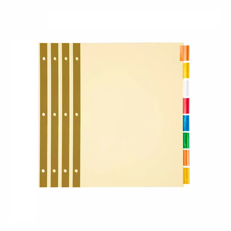 Index Divider With Numbered Tab